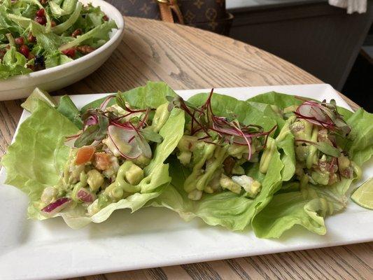 Shrimp lettuce wrap apps