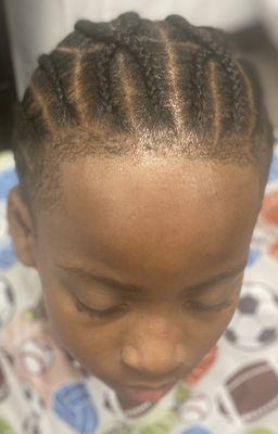 Boy braids