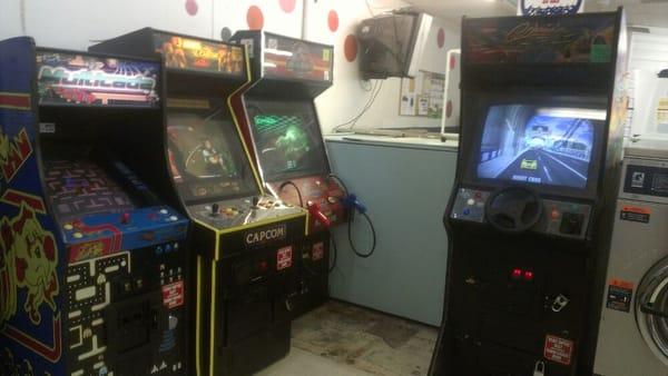 Got quarters left over after feeding the laundry machines? You can also feed the video games.