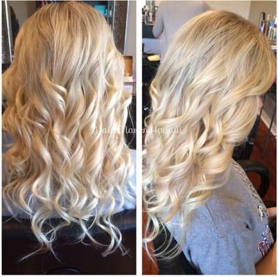 Custom Colored Clip in Hair Extensions