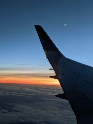 in flight to new destinations - keep traveling and seeing the world and expanding your horizons!