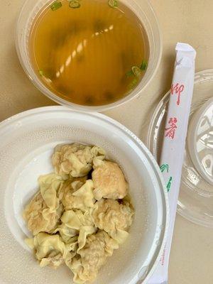 Shrimp (and pork) Wontons- pretty good but nothing to write home about IMHO