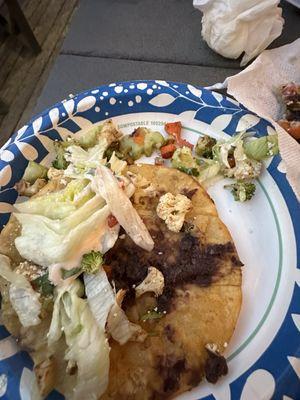 Veggie tostada