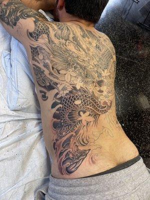 Dragon back piece by jimmy lai