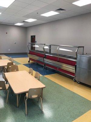 We have a cafeteria for all of our kids.