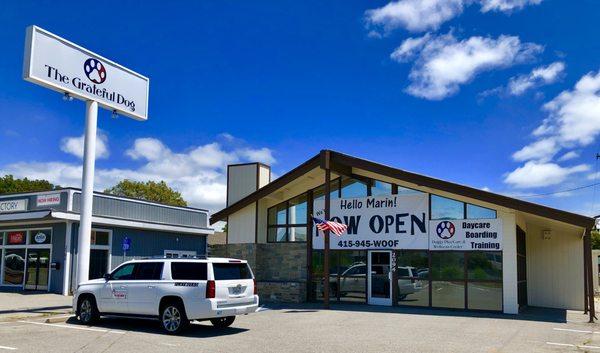 The front of our facility, right down the road from Trader Joe's in Corte Madera