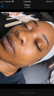 extractions w/facial and brow sculpting and tint