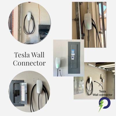 Tesla Charger Wall Connector installs.