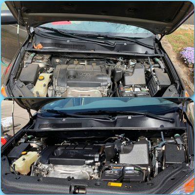 Engine Bay cleaning with every exterior and complete Show Room Detail.