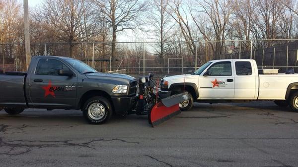 snow plowing trucks