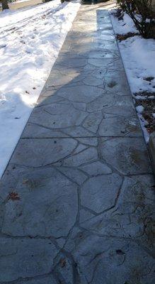 We specialize in stamped concrete.