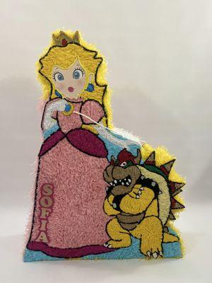 Peach Mario Broa friends piñata