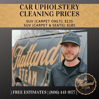 Car Upholstery Cleaning | Lubbock, TX |