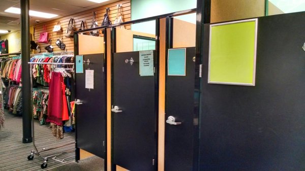 Four dressing rooms