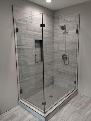 Custom shower door