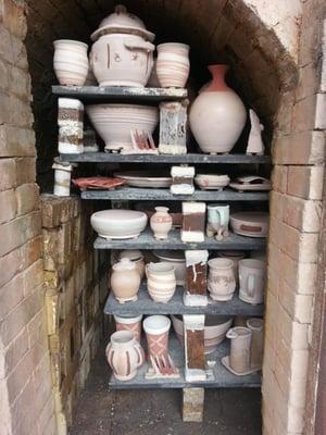 Before firing wood kiln