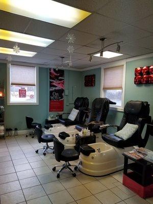 Pedicure area