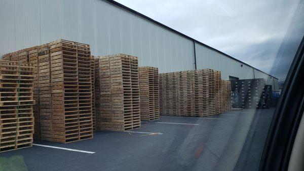 Uh oh! Someone has quite the accumulation of lumber. Better call Pallet Guys!