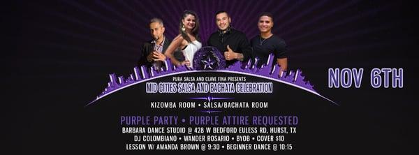 The Mid Cities Salsa and Bachata Celebration with Kizomaba Room by Pura Salsa and Clave Fina