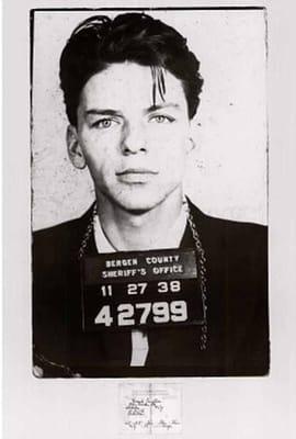 Bad Frank - Frank Sinatra mug shot poster