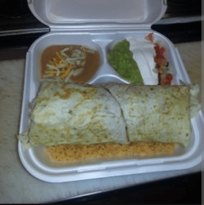 Burrito meal