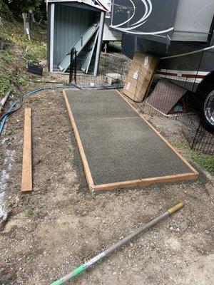 Created a small dog run for a customer.