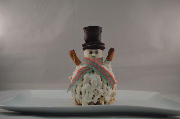 Snowman Caramel Apple