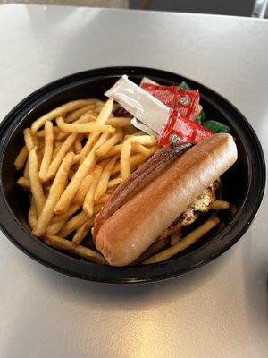 All-Beef Hot Dog & Fries