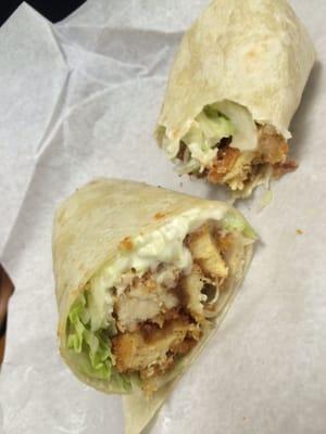 Bleu cheese buffalo chicken wrap. 9 out if 10!