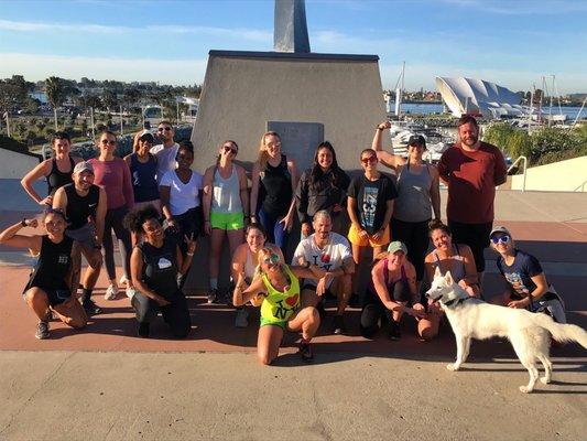 Convention center fitfam run