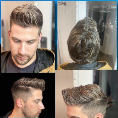 Men's highlights Caramel color.!