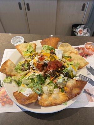 Taco salad from the restaurant.