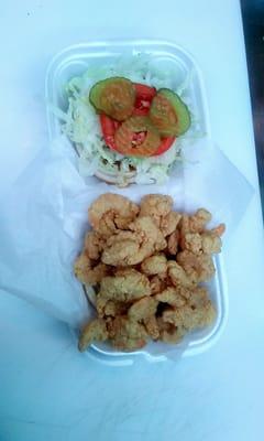 Over Stuffed Shrimp on Bun ...Come over and see us today great customer service and great food