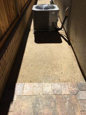 Side yard compressed granite