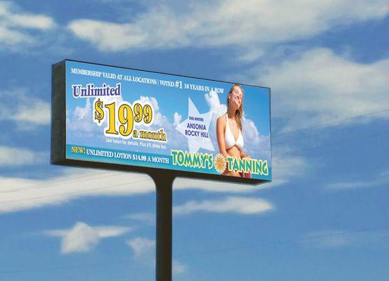 Billboard design for New Haven county.