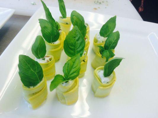 Squash Rollatini appetizer