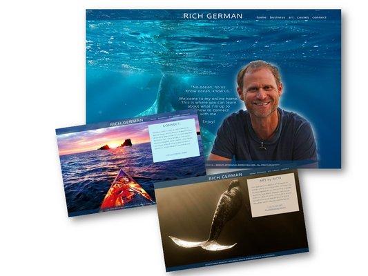 Website Design for Rich German, Ocean Activist.