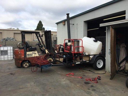 Custom installs of pressure washer