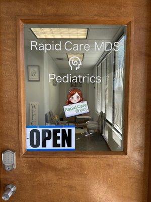 Pediatrics office with concierge and telemedicine services.
Schedule your appointment online at www.rapidcaremds.com