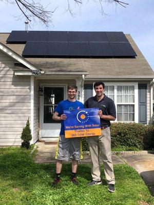 Another happy 365 Solar customer!