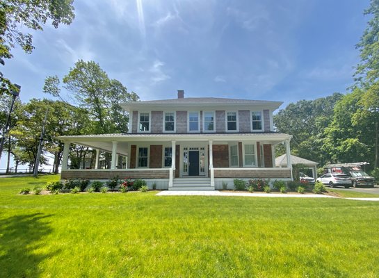 We painted the entire interior of this home in Manomet (Plymouth). As well as all of the trim on the exterior.