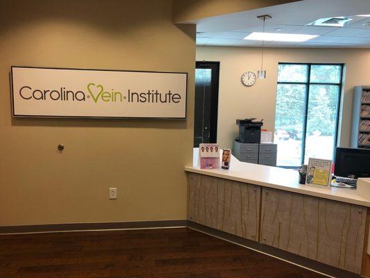 Carolina Vein Institute Raleigh Office lobby