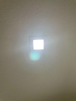 Recessed squared led lights