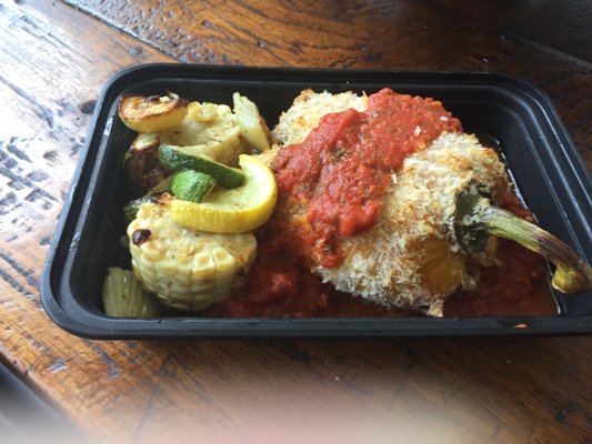 Stuffed Golden Peppers w/ quinoa,Lentils and veggies