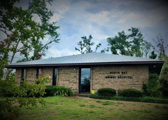 View from the street! New roof and less trees since Hurricane Michael, but still standing strong!