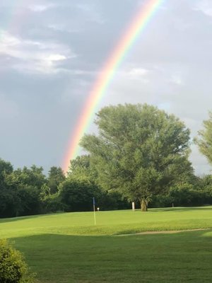 Rainbow over Rocky Lakes