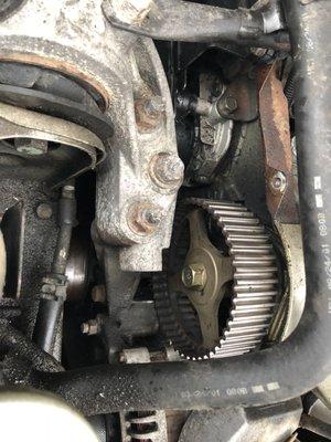 Where did the timing belt go? It snapped