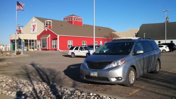 Gym that resembles a farmhouse and my "W".