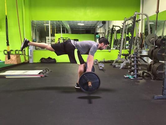 Unilateral training should be a huge component of any exercise program. Single leg RDL!