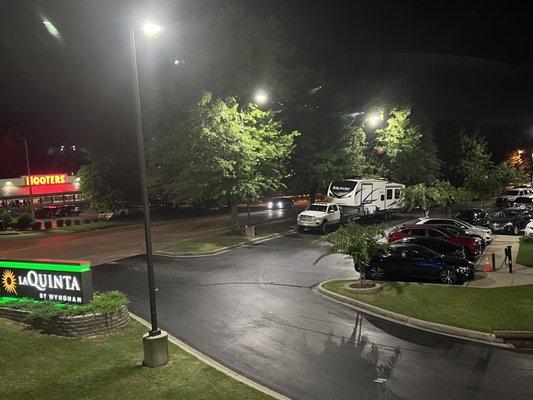 They protected a car charging spot for me with a cone before my arrival, and put me in a room overlooking it, all without me asking.